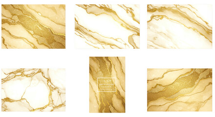 Photo of elegant gold marble textures create a luxurious and abstract background for design projects isolated on transparent background