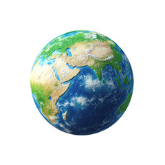 Fototapeta premium Detailed 3D model of Earth