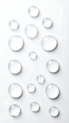 Water droplets on a white surface (3)