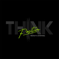 Fototapeta premium think positive,abstract quote