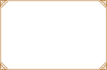 Elements of ornate vintage frames. Border gold on transparent classic calligraphy swirls, floral.  Design print for greeting cards, wedding invitations, restaurant menu, royal certificates. Set 569
