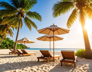 Tropical beach scene (2)