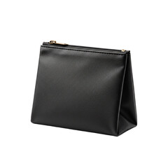Black bag on transparent background for stylish organization  