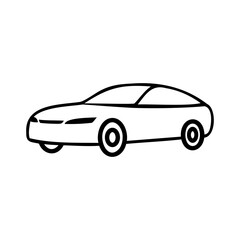 Fototapeta premium Simple Car Outline