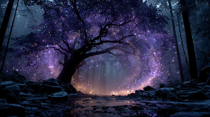 tree in the night