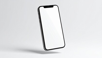 Smartphone Floating Mockup on White