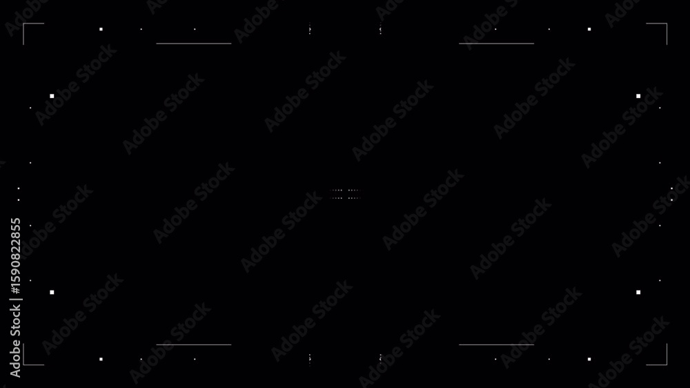 Poster minimalist black and white frame animation with geometric shapes and subtle movement