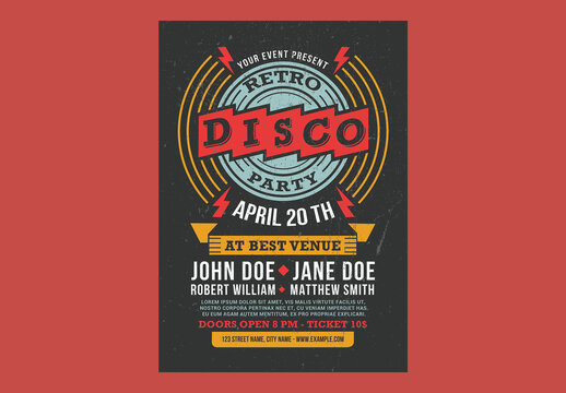 Retro Disco Flyer
