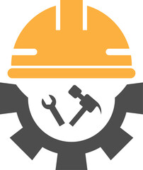 Engineer Flat Design Vector Illustration