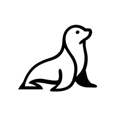 vector illustration of a seal