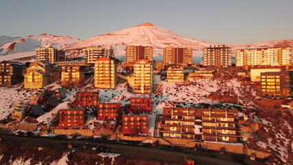 Low Snow Coverage at El Colorado Ski Resort, Chile