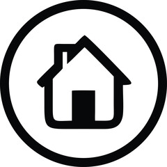 Obraz premium home icon button