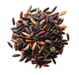 Obraz premium A vibrant mix of whole grains, various shades of brown, black, and tan