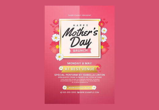 Mothers Day Brunch Flyer