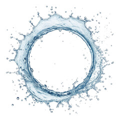 water splash isolated on white