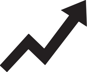 Upward Trend Arrow Representing Progress, Growth, and Positive Movement in Business, Finance, and Personal Development