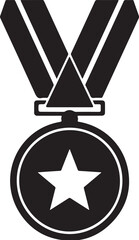Star Medal Honor Award Shining Achievement Excellence Recognition Symbol for Victory and Success Outstanding Performance
