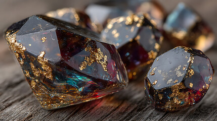 close up of a stone bracelet