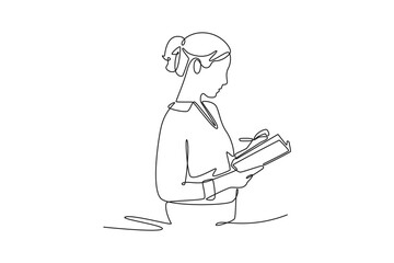 Brainstorm concept. Single line draw design. Vector graphic illustration