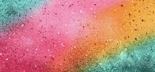 Vibrant, multicolored surface with speckled texture