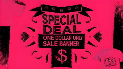 -special-dollar-one-only-deal-and-sale-banner