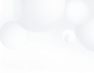 Abstract white background with 3D spheres and circles creating a modern design, perfect for a clean, light, and reflective wallpaper or symbol