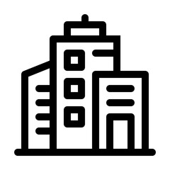 Buildings Line Icon, Architecture Category