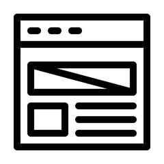 Design Line Icon, Digital Category