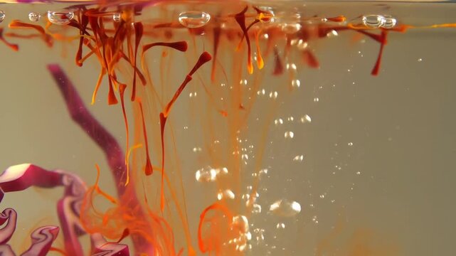 Red paint hatches into the water