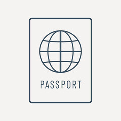 Travel passport illustration vector