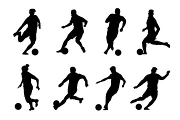 football players silhouettes