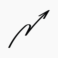 Upward arrow growth success illustration vector