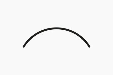 Simple curve shape vector