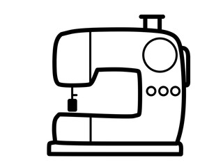 シンプルミシンアイコン（黒）