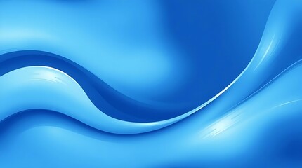 Abstract blue wave background with smooth gradient curves on white, ideal for modern business design, presentations, digital templates, and minimalist web banners