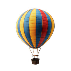 Colorful hot air balloon against black (2)