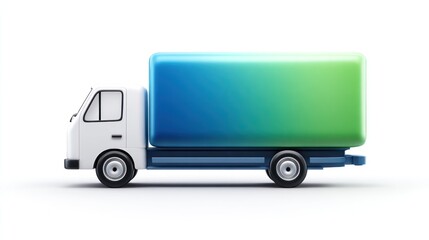 Cartoon delivery truck