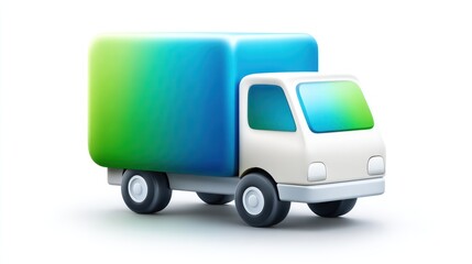 3D Delivery Truck Icon