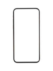 flat rays ,collection of smartphone mockup blank screen isolated with clipping path on white background