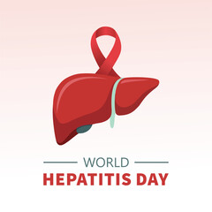 World Hepatitis Day  28 july illustration design