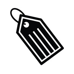 Price Tag Outlined Icon Vector Illustration