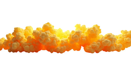 Luminescent cloud formation, volumetric rendering with organic shapes, isolated glow on