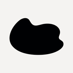 Abstract black shape on white vector © Rawpixel.com