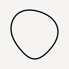 Abstract minimalist black line art vector