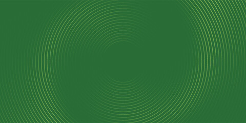 Abstract modern bright green gradient background with glowing neon circle lines element and halftone dots decoration. Trendy simple texture creative design. Suit for presentation, website