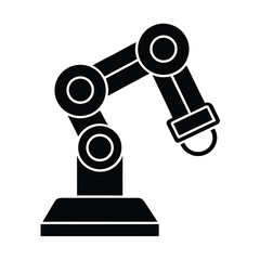 AI Robot Arm Outline Vector Illustration