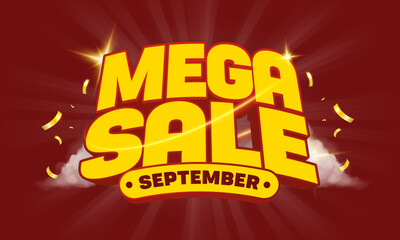 Mega Sale Promo Design Advertising Creative