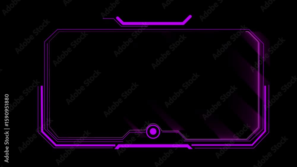 Fototapete abstract sci-fi frame concept futuristic hud interface screen design. digital callous titles. hud ui