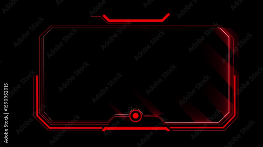 Fototapete abstract sci-fi frame concept futuristic hud interface screen design. digital callous titles. hud ui
