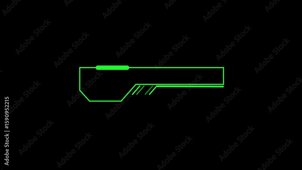 Fototapete abstract sci-fi frame concept futuristic hud interface screen design. digital callous titles. hud ui